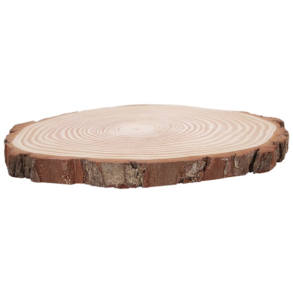 Naturlige treskiver ubehandlede treskiver ornamenter uregelmessige treskiver med bark 29x26cm/11.4x10.2in