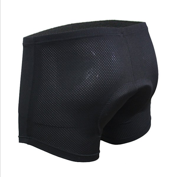 3D-polstret sykkelshorts for menn og kvinner, L-størrelse, oransje, tykkere, pustende sykkelshorts