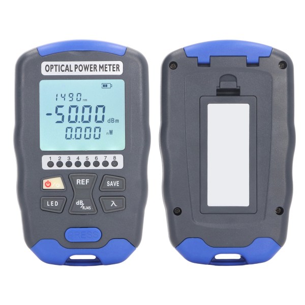 Mini optisk fiber effektmåler tester FC SC ST Universal Interface 3 i 1 10KM med LED lys AUA DC50(-50~+26dBm)