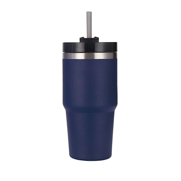 Stainless Steel Vacuum Insulated Tumbler with Straw Polished Glossy Keeps Hot Cold Car Vacuum Insulated Cup Purplish Blue 20oz