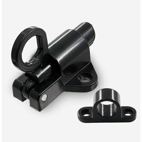 Self-closing Latch (Black) Spring Door Lock - Door Latch - Automatic Window Door Security Lock - Spring Bolt Latch Black