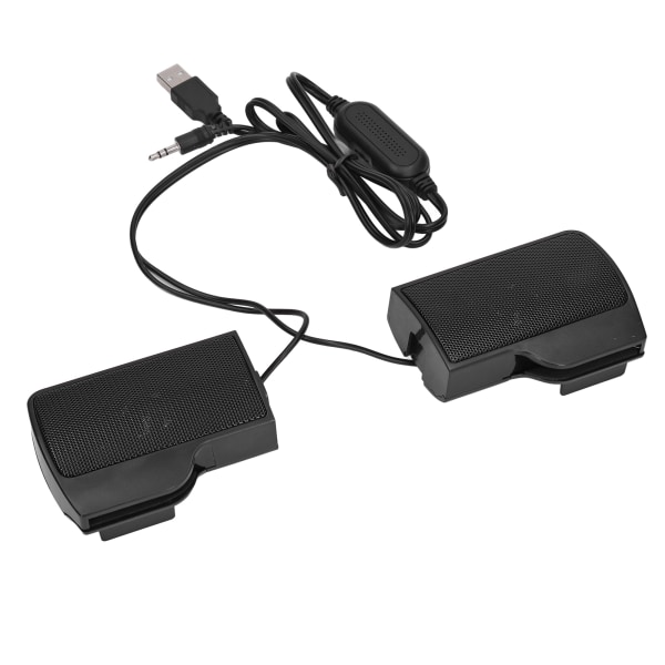 Bærbar PC-høyttalere USB-drevet kablet skjerm Soundbar Stereolyd med skjermklemme for monitor bærbare nettbrett TV