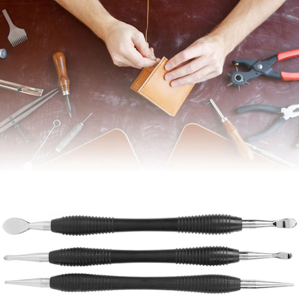 3st Carving Printing Tool Läder Craft Spoon Stylus Tool Set Stationary Craft Collection
