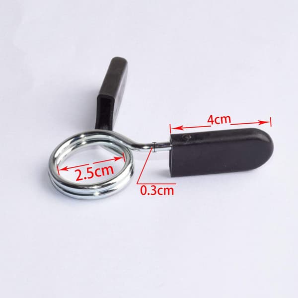 Spring Clips, 1-inch Special Circlip for Dumbbell Bar, Clamp Bar with Rubber Grip (25mm/2pcs)