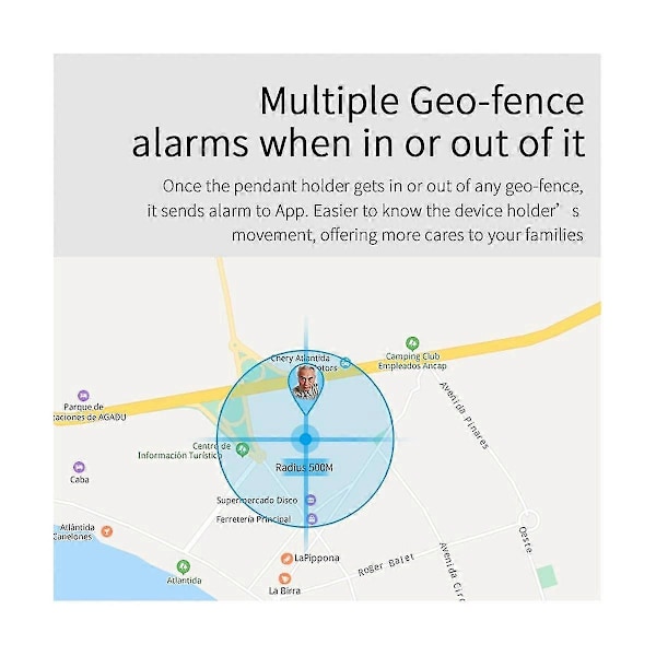4G GPS Spårningshänge V45 Äldre Mini GPS Personlig Tracker Alarm Talande Klocka Vattentät (Svart)