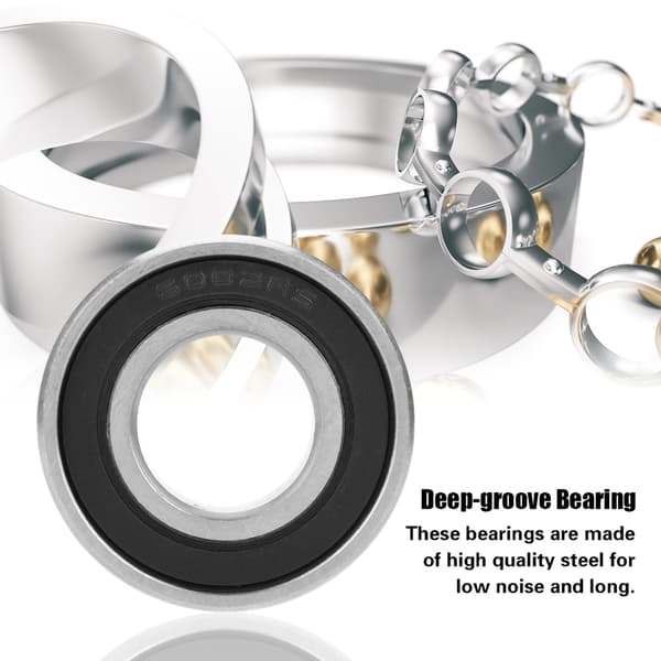 10 st 6002-2RS Gummitätade djupgående kullager 15mm*32mm*9mm