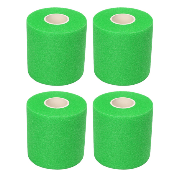 4PCS Fitness Bandage PU Sponge Elasticity Good Air Permeability Athletic Wrap for Fitness Football Green