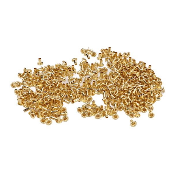 500 stk. hule nitter DIY gennem hul messing dekorative hule nitter kobber luft øje spænder 4,8x2,3x5,5mm