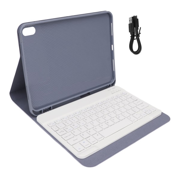 Nettbrett trådløst Bluetooth-tastatur for IOS magnetisk tastatur og avtakbart tastaturbeskyttelsesveske med blyantholder