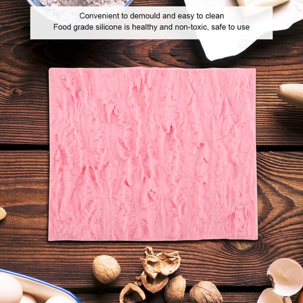 Silikonfondantkakform Trädbarkformad form Bröd Chokladdesserter DIY Bakverktyg
