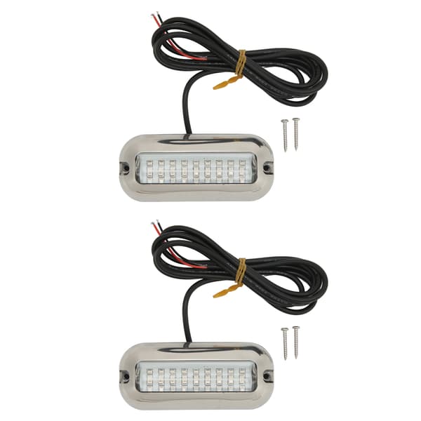 2 stk. Marine LED-lys 3,5W Vandtæt Hæk Båd Undervandsdykkerlampe
