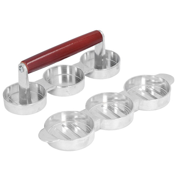 Hamburger Press Patty Form Mini Burger Press Maker för Utomhus Picnic Camping Grill