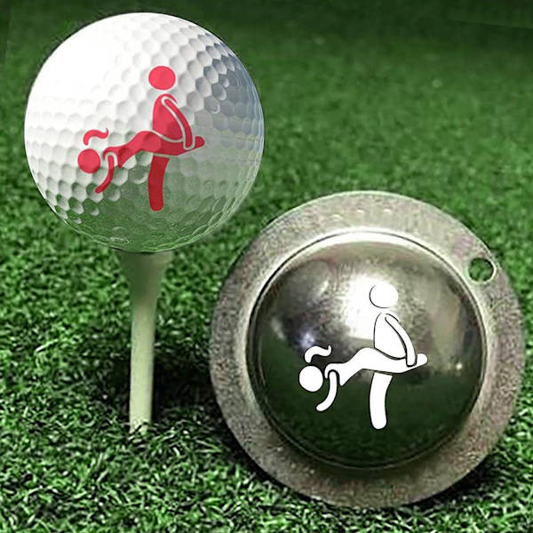Golfmarkörlåda Multipurpose Humor Signal DIY Golflinjeskrivare för Golftillbehör