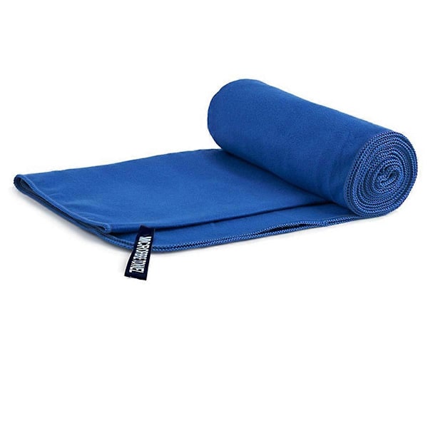 Mikrofiber Håndklæde Hurtigtørrende Håndklæde til Svømning, Yoga, Fitness, Mørkeblå