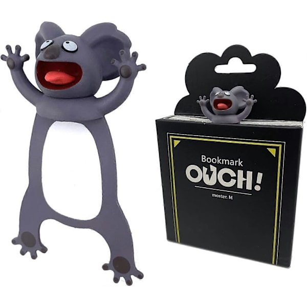 Hauska 3D Sarjakuva Kirjanmerkki Eläimet Lukeminen Kirjanmerkit Opiskelijoille Toimistotarvikkeet Luova Lahja Ihanteellinen Pojille Tytöille (Koala)