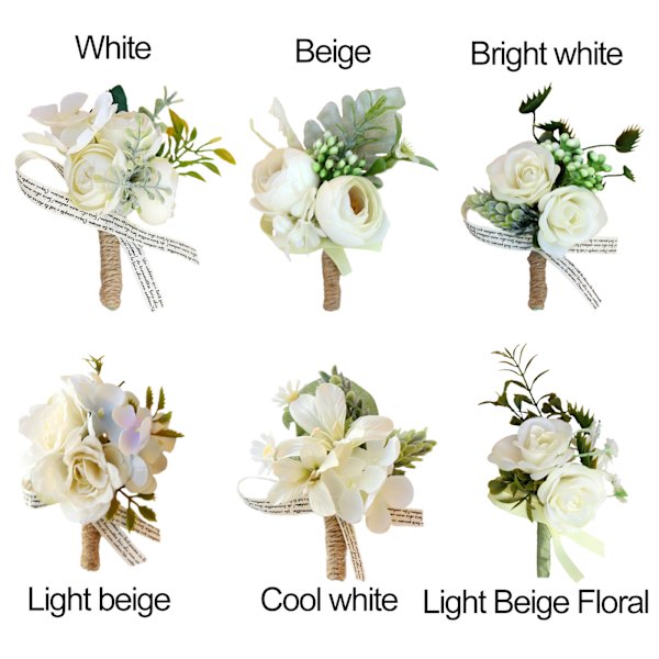 Brud og brudgom knapphullsblomst brudepike og forlover corsage rose knapphullsblomst