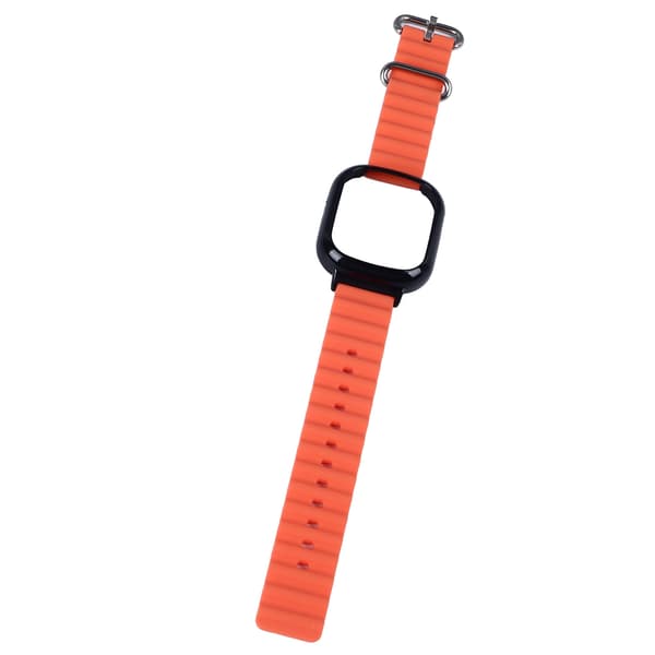 Smart Watch Cases PC Protective Shell Watch Screen Protector Bezel Ring Frame with Silicone Watch Strap for Honor 4 Orange