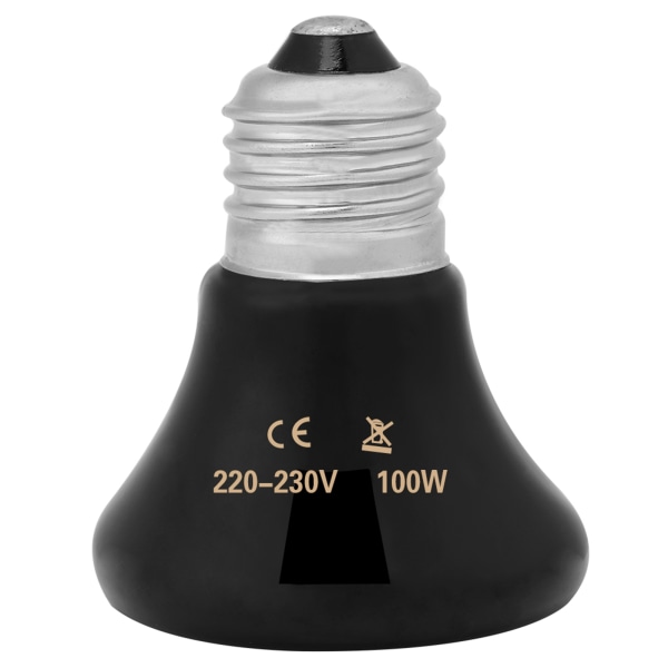 Infrarød keramisk kjæledyrvarmerlampe - 100W reptillyspære 100W