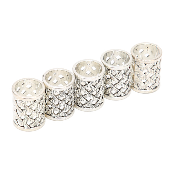 5 kpl Viking Hair Beads Parta Antiikkinorjalainen hiusputkihelmet tee-se-itse koruihin hiusten koristeluun