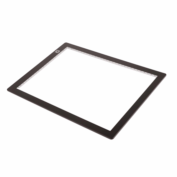 Kopieringsbrett A4 LED-lys Transparent animasjonskunst Bærbar tegneplate A4‑J02 Hemming