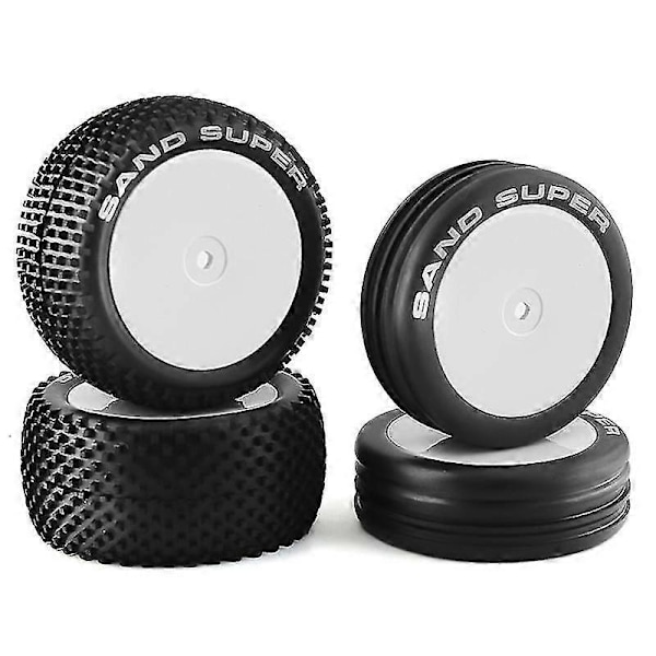 82&87mm 1/10 2WD RC Off-Road Buggy Bil Dekk Hjul kompatibelt med XRAY XB2 Serpent SRX2 SRX4 Traxxas Bandit Tek-B16