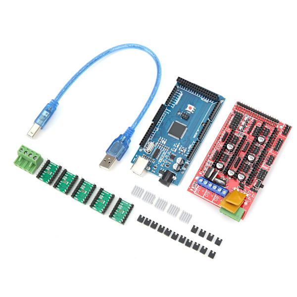 3D-printertilbehør LCD-kontrolkort A4988-modul aluminiumblokterminal gør det selv-driver