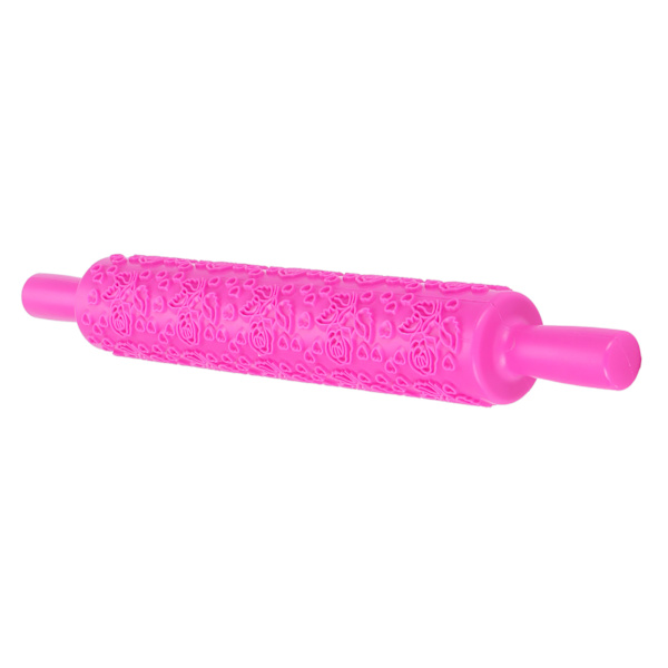 Fondant kavel av plast, präglad kavel för kakor, kex, bakverk, tårtdekoration, ros
