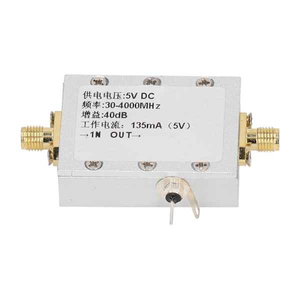 RF-förstärkarmodul 30‑4000MHz 40dB Aluminiumlegering RF Lågbrusförstärkare för fjärrkontrollmottagare DC 5V