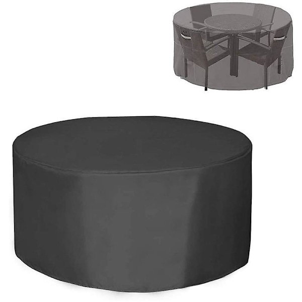 Udendørs Patio Firepit Borddækken - Vandafvisende, Vindtæt, Støvbestandig, UV-resistent - Robust, Sort - 70.9\" x 35.4\"