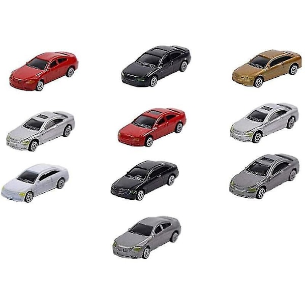 10 Pakke 1/87 Mini Modellbil Malte Bilmodeller Landskapslayout Sett Modell-B10