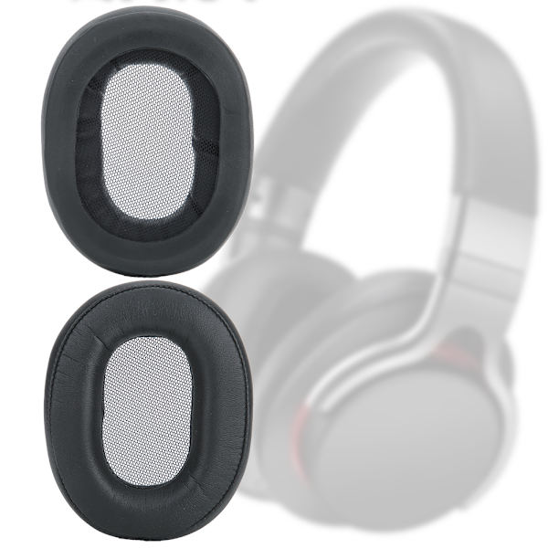 2st öronkuddar svart bomullshörlurstillbehör Passar till Sony MDR-1ABT, MDR-1RBT, MDR-1RNC