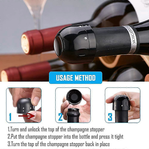Champagne Prop Silikone Forseglet Vinflaske Prop Vin Champagne Tilbehør