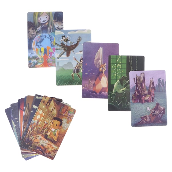 Opettavaiset tarot-kortit englanninkielinen vuorovaikutusennustuspelikortit lautapeli