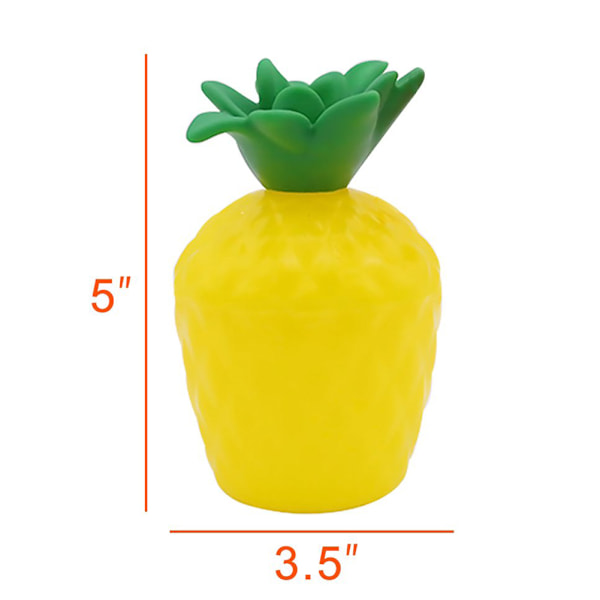 1 st kokosnötkopp för cocktails hawaiiansk fest plast dryckesflaska gul