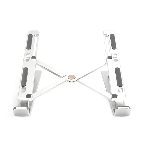 Bärbar datorställ hopfällbar metall surfplatta justerbar bärbar datorhållare silver X2