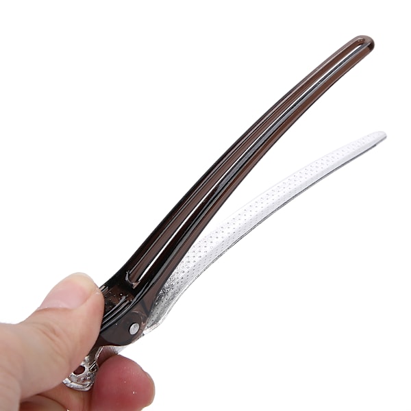 10 stk Andebilled Klips Hårpartisjon Frisør Frisyre Pin for Frisørsalong Barber Shop Svart