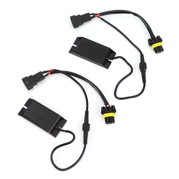 Par Bil Lys Split Motstand Dekoder 9006 Sokkel Høy Effekt med Lav Arbeidsvarme DC 12V