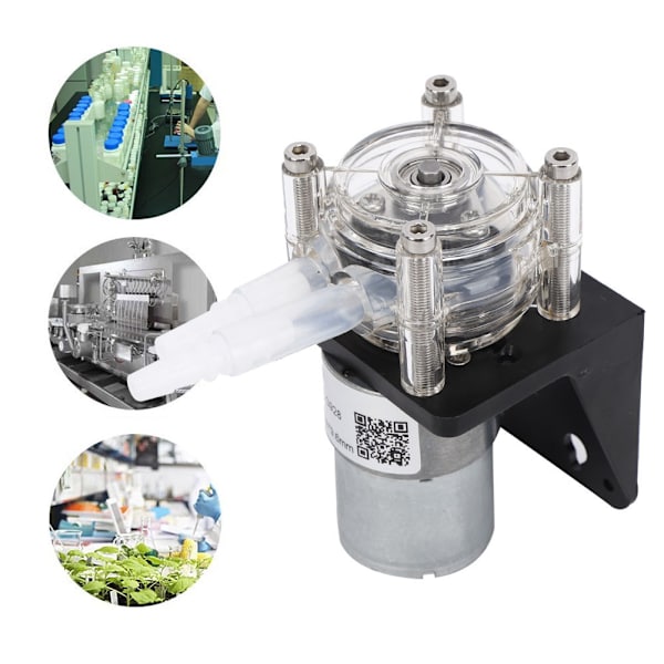 Peristaltti Pumppu Korkea Laatu Suuri Virtaus Korroosionkestävä Läpinäkyvällä PC-Päällä 500mL/min 12V