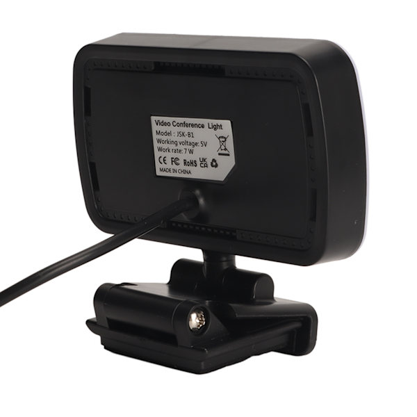 Webcam-lys USB 3 lysfarver 10 dæmpningstilstande Fleksibel roterbar mini videolys til bærbar computermødeuddannelse