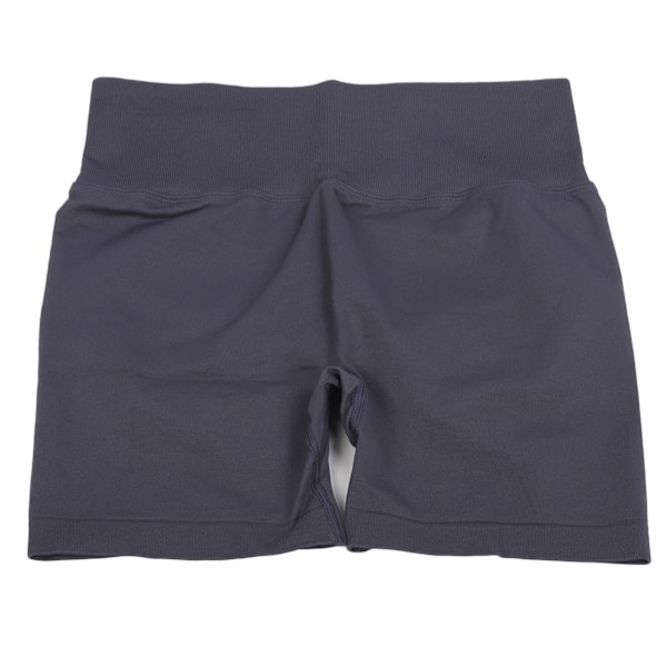 Kvinnors högmidjade träningsshorts med rumplyft och magkontroll, atletiska yogashorts för gym, marinblå, L