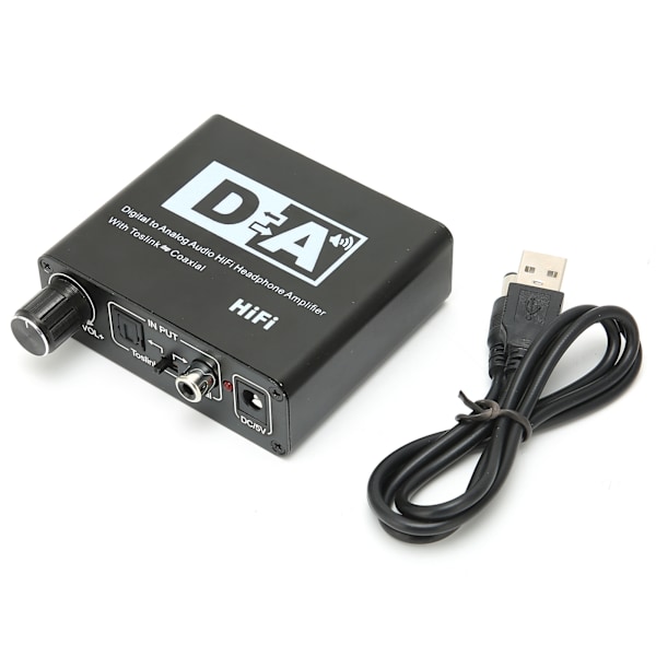 Digital til analog konverter HD AC digital til analog L/R RCA konverter med volumkontroll for HDTV