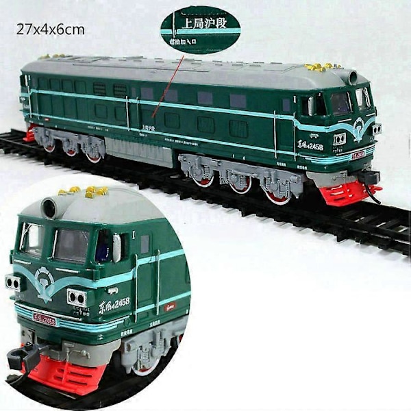 Simulasjon 1:87 Legeringslokomotiv Modell Leketøy for Barn Gave (C)