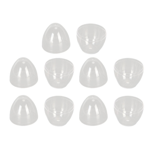 5 st smink svamp förvaringslåda fodral bärbar transparent äggformad svamp blender hållare behållare