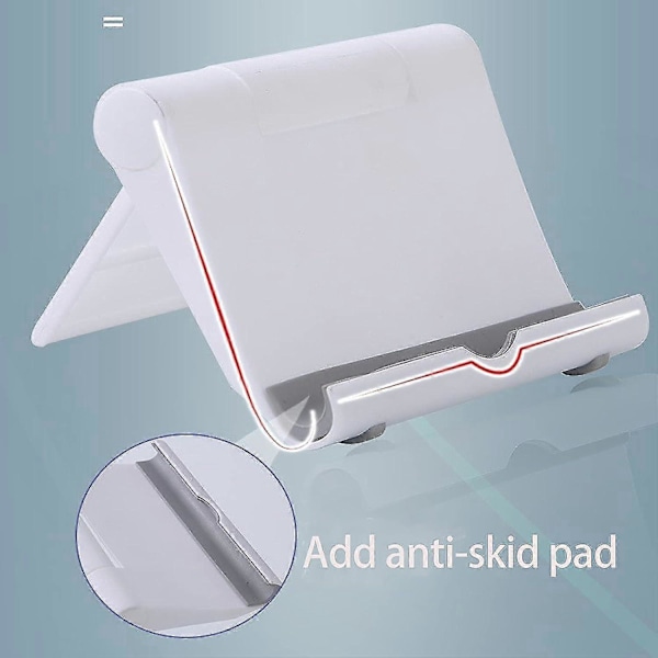 Justerbart Hopfällbart Skrivbordsställ för 6-11\" Tablet - Kompatibelt med iPhone 12 Pro Max, Samsung Galaxy Note 20, Android - 2-pack