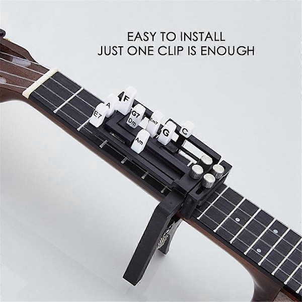 Gitarrinlärningshjälpmedel Gitarrackordpressare Ukulele Ackordtränare