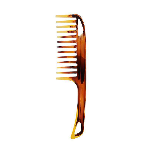 Leveähampainen takkujen avaava ja kiharoiden määrittelevä kampa - Mukava kahva (24cm)