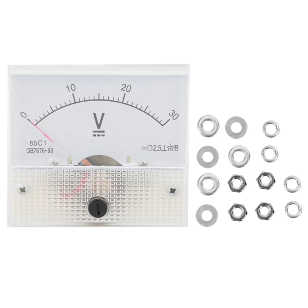 Pekare DC Voltmeter Panel Volt Spänningsmätare Mätinstrument 85C1 DC 0~30V