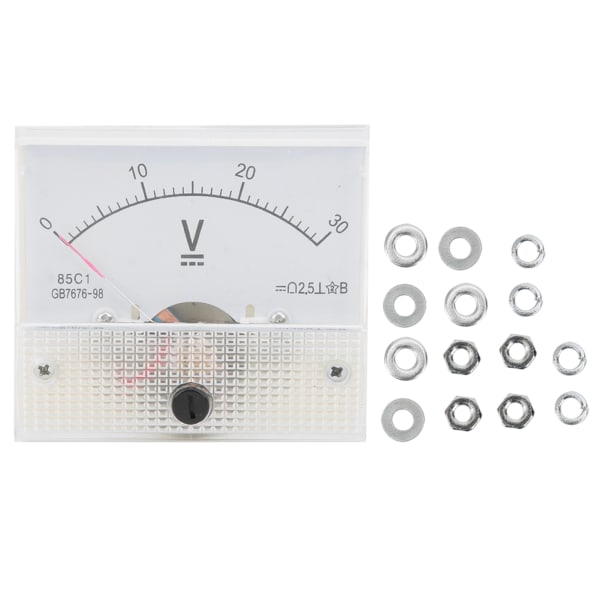 Peker DC Voltmeter Panel Volt Volt Meter Måleinstrument 85C1 DC 0~30V