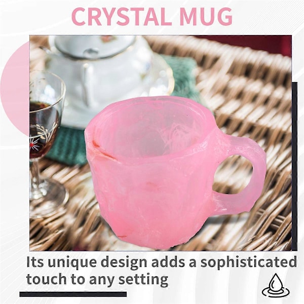 Mineral Krystall Kaffekopp Kvarts Stein Kopp B