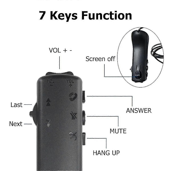 7-Key Universal Bilrat Knapper Multifunktionel Bil Audio GPS Navigation DVD Android Wi